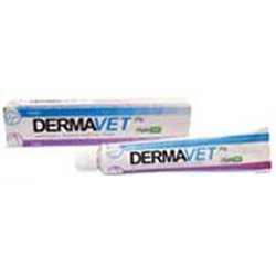 Dermavet is a spot-on cream with antibacterial properties. It is used as a primary treatment for cuts, lesions, ear infections and wounds in dogs.