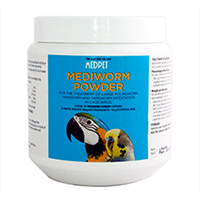 MediWorm 100g Powder by Medpet is a a broad spectrum deworming powder for cage and aviary birds and pigeons. It is effective against tapeworms, roundworms and hairworms. Buy Mediworm Powder for Pigeons at best price.