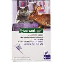 Advantage for Cats over 10lbs is a topical anti-flea treatment. The waterproof solution kills 98 - 100 % adult fleas within 12 hours application and reduces the chances of Flea Allergy Dermatitis (FAD).