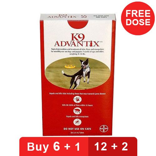 K9 Advantix is a once a month used topical treatment for controlling and treating various parasites including fleas, ticks, chewing lice, biting insects, flies and mosquitoes. Suitable for 7 weeks and older puppies and dogs, the treatment starts destroying ticks within 2 hours of application.