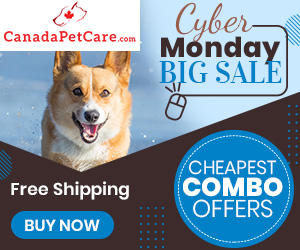 Get Huge Discount on this Cyber Monday Sale only at CanadaPetCare.com! Use Code: CYBMN12 & Get 12% Extra Off+ Free Shipping on All Orders
