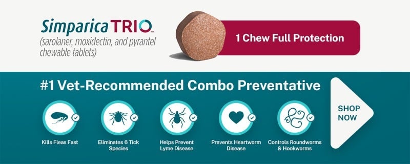 Simparica Trio Chewable Tablets for Dogs