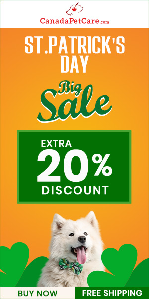 Celebrate St. Patrick’s Day! Save 20% All Pet Supplies + Free Shipping