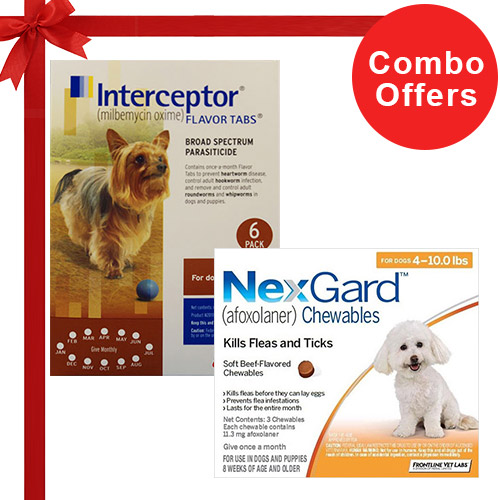 Buy Nexgard & Interceptor Combo Pack for Dogs Online at
