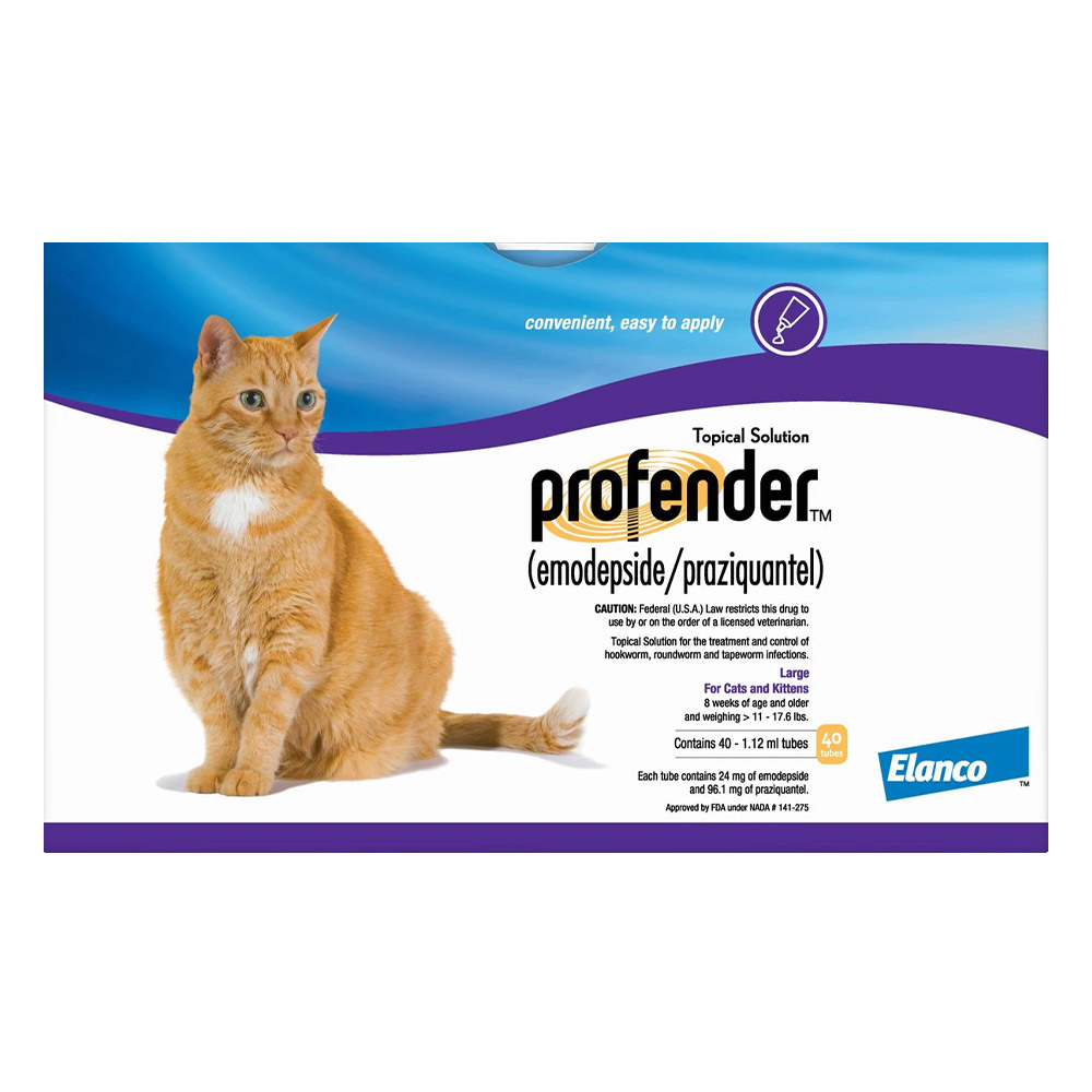 

Profender Large Cats (1.12 Ml) 11-17.6 Lbs 4 Doses