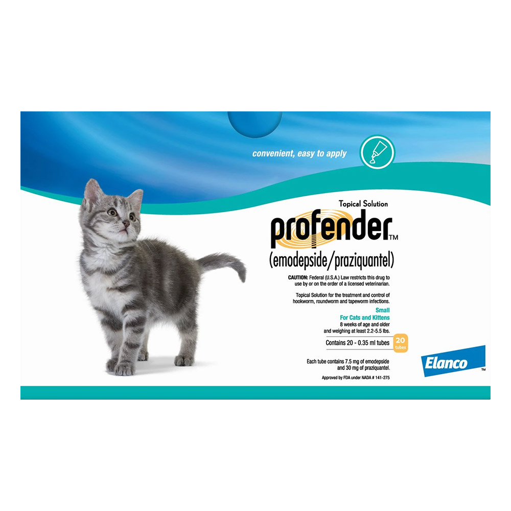 

Profender Small Cats & Kittens (0.35 Ml) 2.2-5.5 Lbs 4 Doses