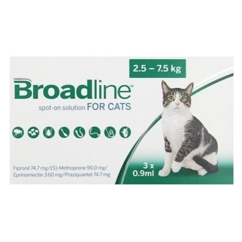 Broadline Spot-On Solution For Large Cats 5.5 To 16.5 Lbs. 3 Pack