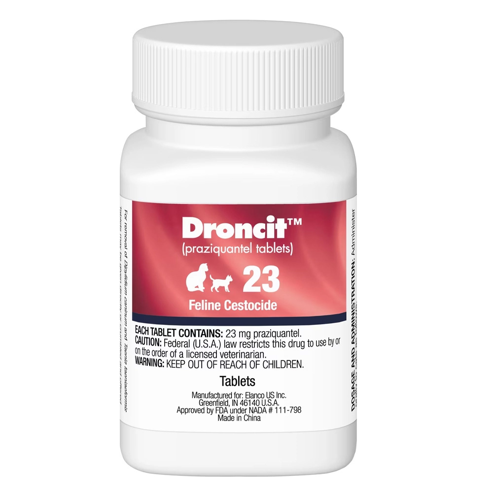Droncit Tapewormer For Cats 2 Tablets