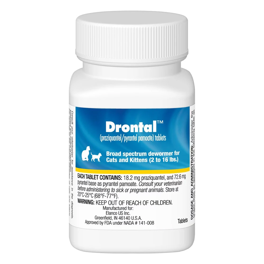 Drontal For Large Cats 6kg (13.2lbs) 2 Tablets