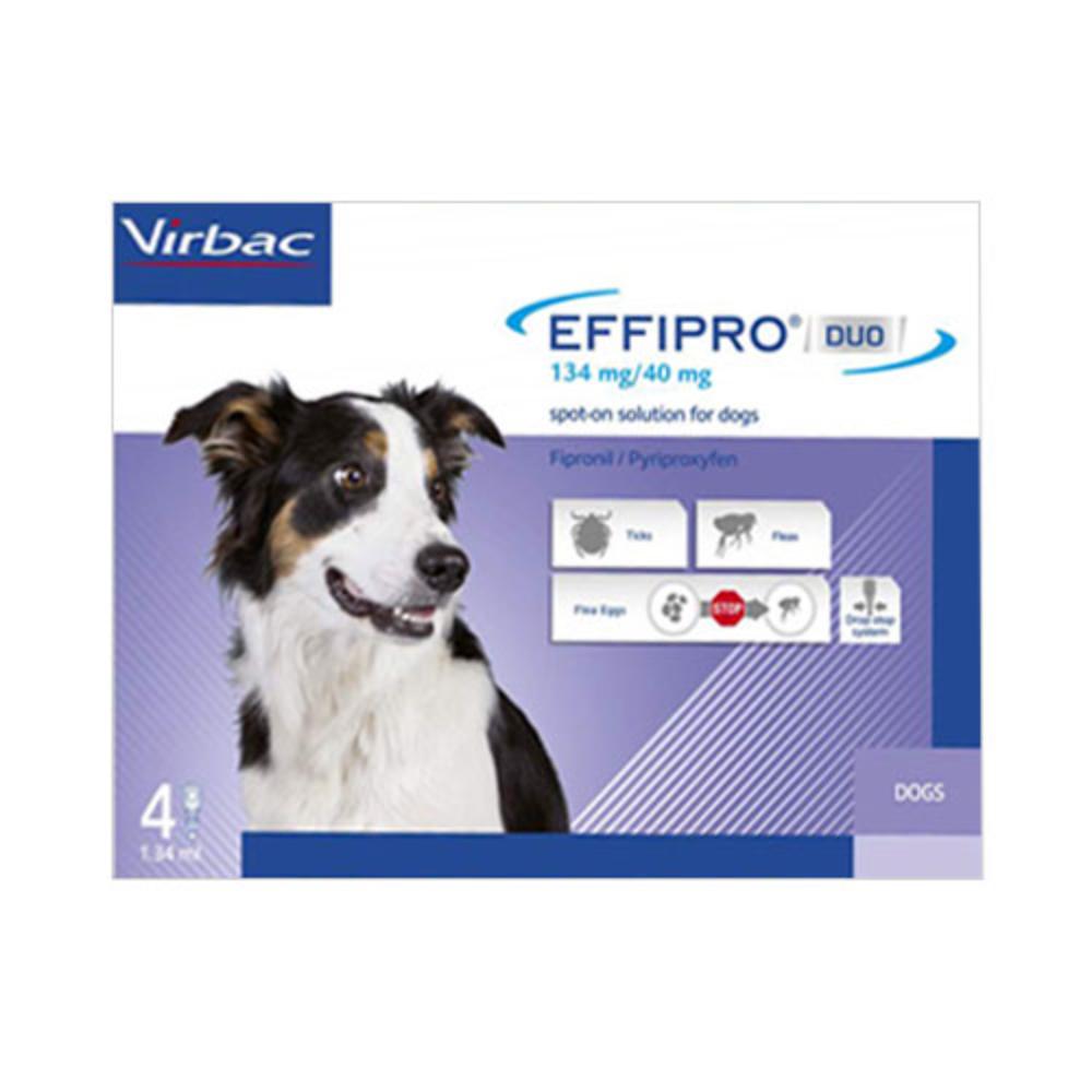 Effipro DUO Spot-On  For Medium Dogs 23 to 44 lbs (Blue)