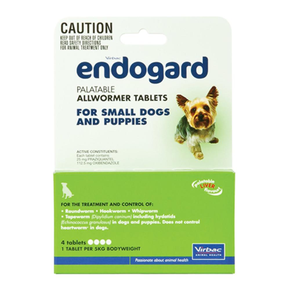Endogard For Small Dogs And Puppies 11 Lbs (5kg) 4 Tablets