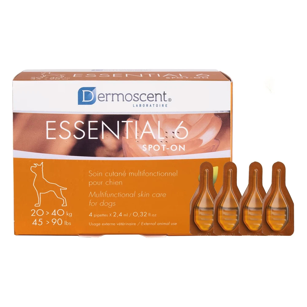 Essential 6 For Dogs For Large Dogs 45-90 Lbs 8 Pipette