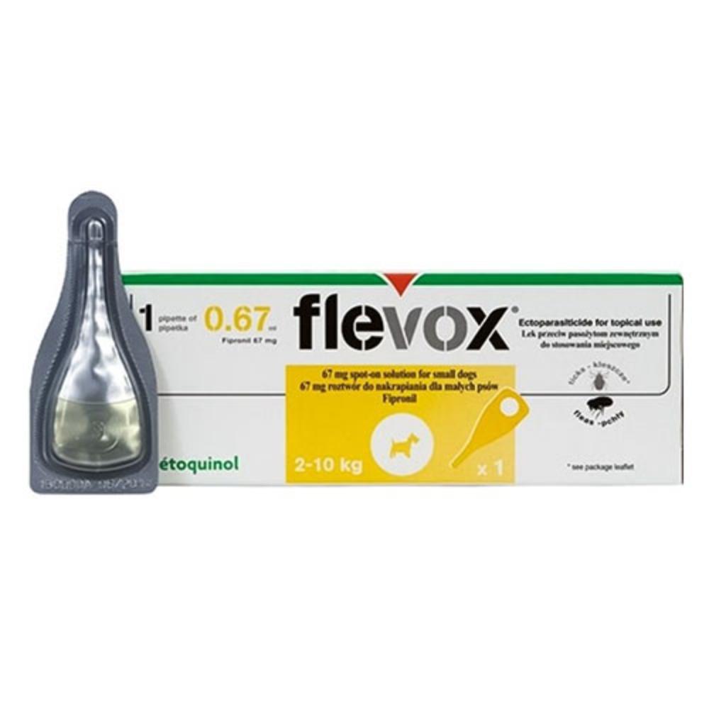 Flevox For Small Dogs Up To 22 Lbs. (Yellow) 3 Pipette
