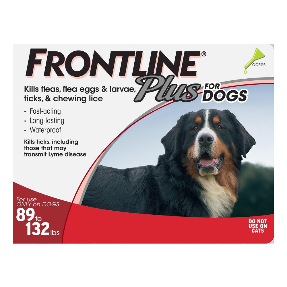 

Frontline Plus For Extra Large Dogs Over 89 Lbs (Red) 3 Doses