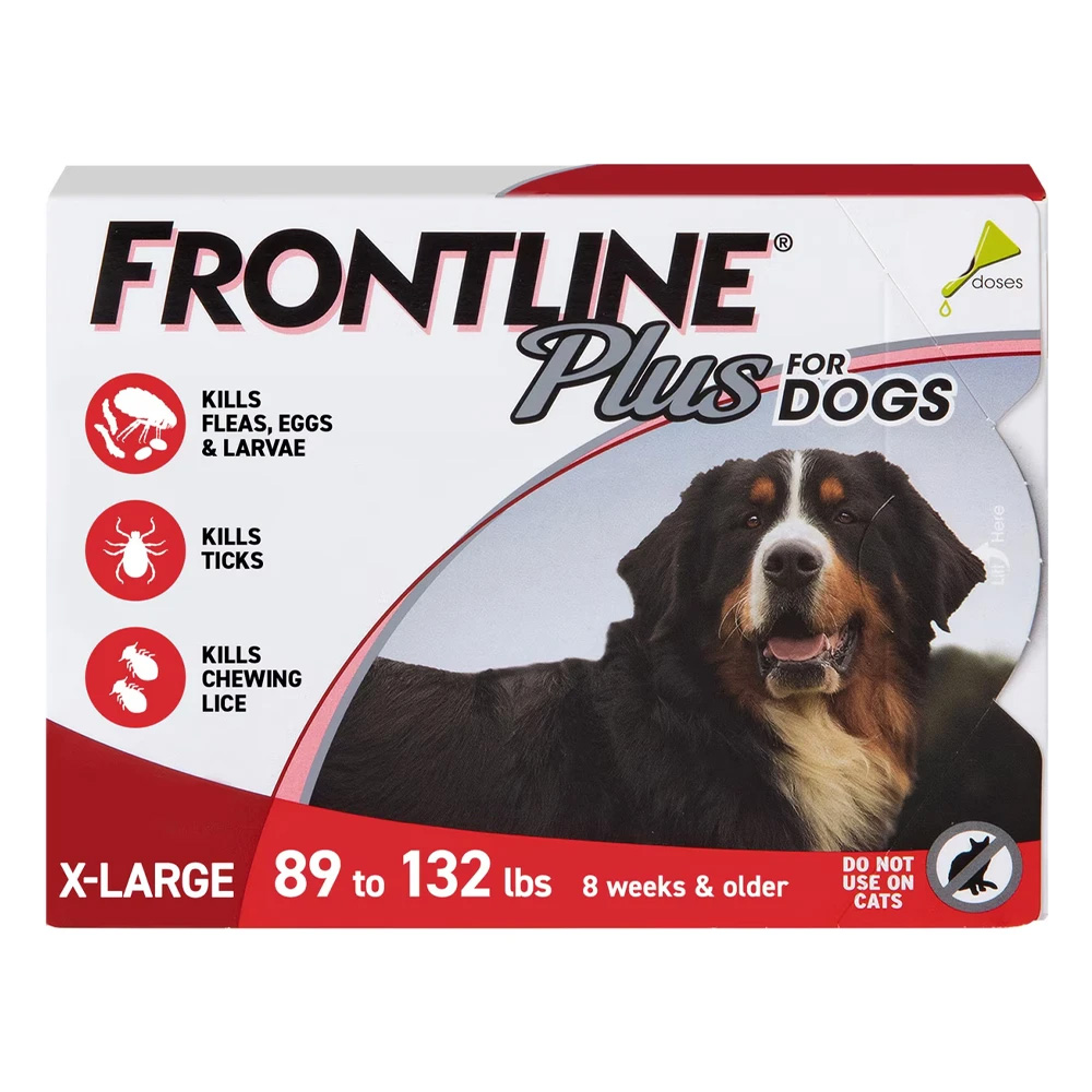 Frontline Plus For Extra Large Dogs Over 89 Lbs (Red) 6 Doses