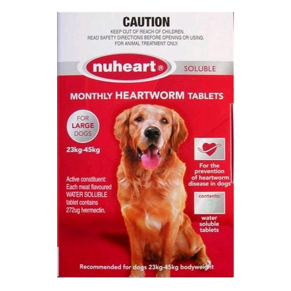 Heartgard Plus Generic Nuheart For Large Dogs 51-100lbs (Red) 6 Tablets