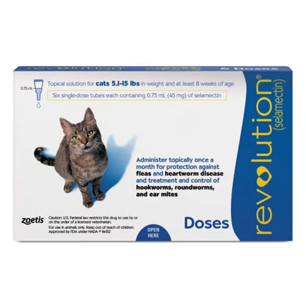 Revolution For Cats 5 -15lbs (Blue) 12 Doses