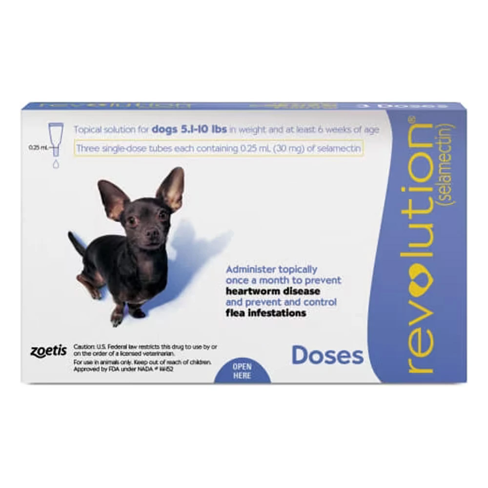 Revolution For Very Small Dogs 5.1-10 Lbs (Purple) 12 Doses