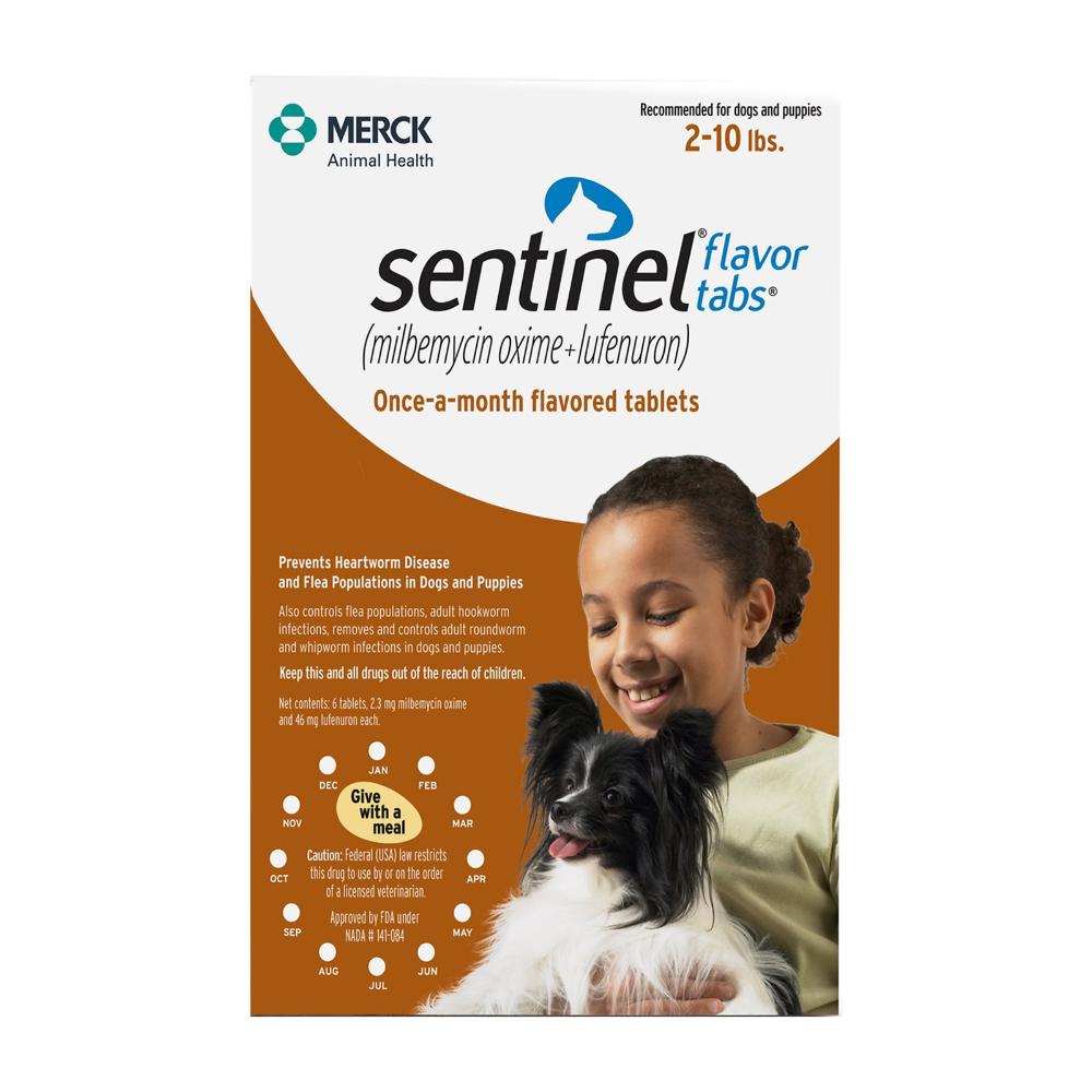 

Sentinel For Dogs 2-10 Lbs (Brown) 3 Chews