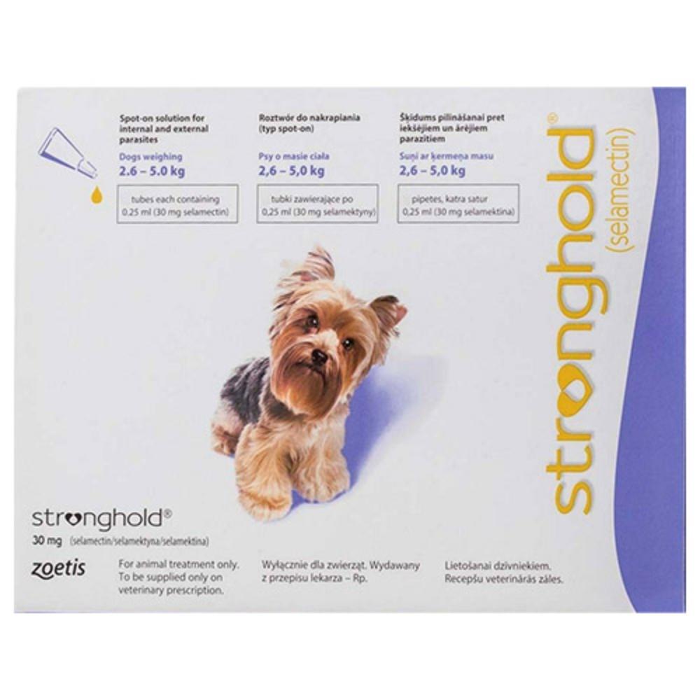 Stronghold Dogs 2.6-5.0 Kg 30 mg (Violet)