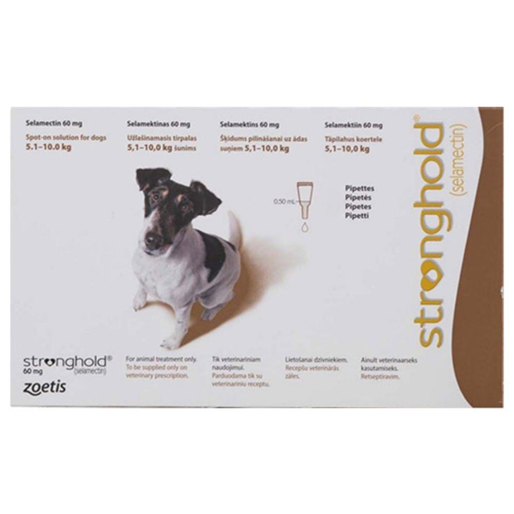 Stronghold Dogs 5.1-10.0 Kg 60 mg (Brown)