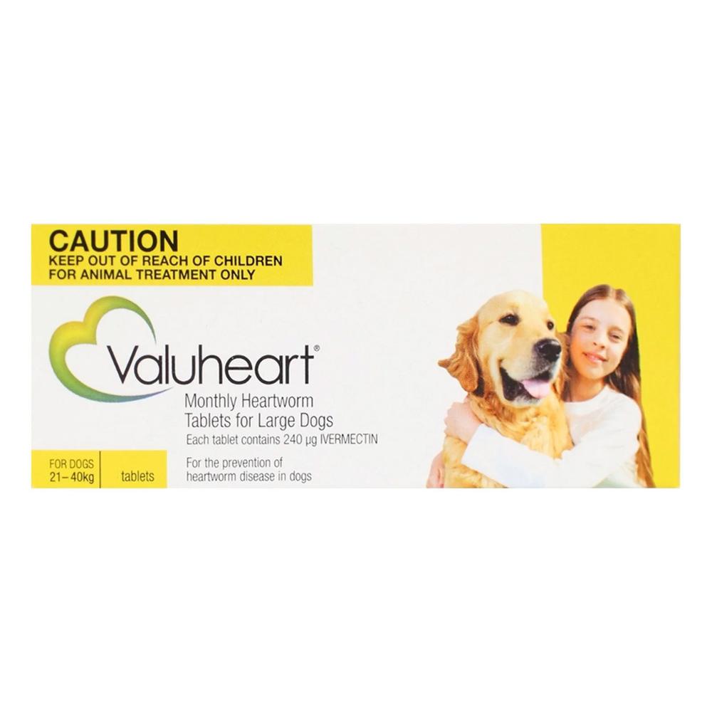 

Valuheart For Large Dogs 45-88 Lbs Gold 6 Pack