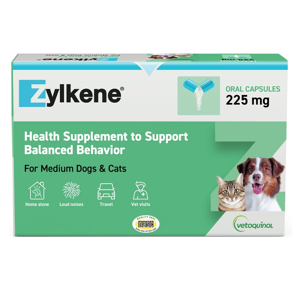 Zylkene Calming Supplement For Medium Dogs 225mg 20 Capsules