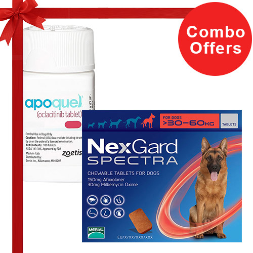 Buy Nexgard Spectra + Apoquel Combo Pack for Dogs Online at